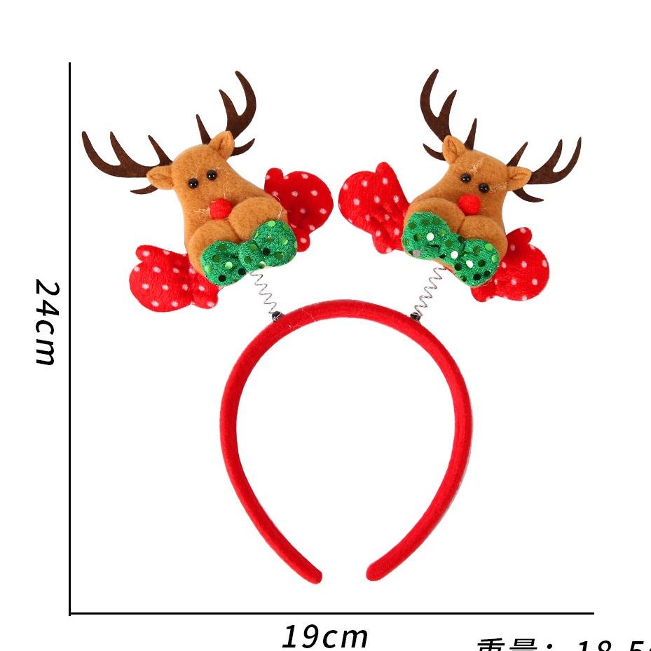 ที่คาดผมคริสต์มาส LED เขากวางเรืองแสง หมวกซานต้า ผ้าคาดหัวแฟนซี น่ารักถ่ายรูปได้ เหมาะทั้งเด็กและผู้ใหญ่