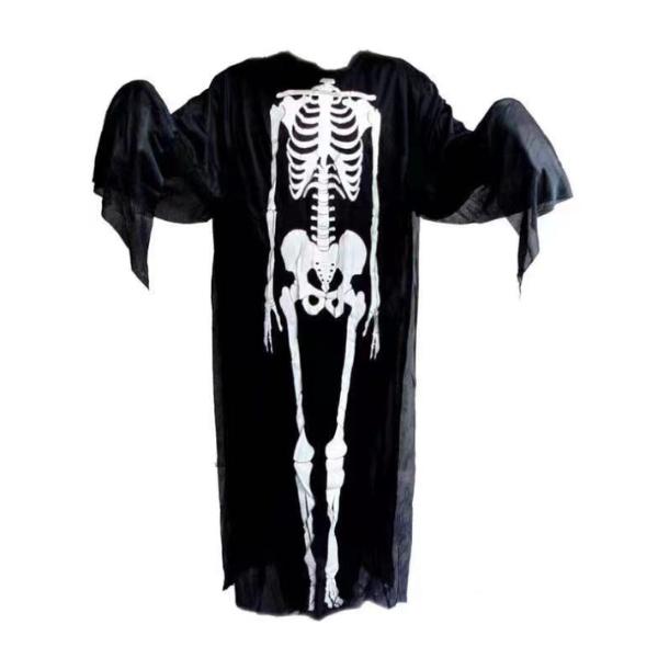 Halloween Skeleton Costume with Mask Gloves Scary Ghost Outfit for Kids Adults Perfect for Party Cosplay