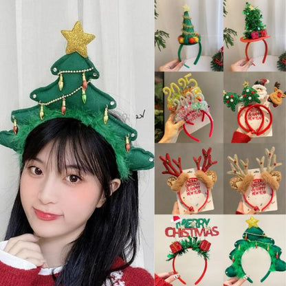 ที่คาดผมคริสต์มาส LED เขากวางเรืองแสง  หมวกซานต้า ผ้าคาดหัวแฟนซี น่ารักถ่ายรูปได้ เหมาะทั้งเด็กและผู้ใหญ่