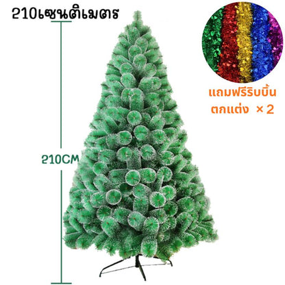 มีสต๊อกเยอะ【คริสต์มาส】ฐานเป็นเหล็ก ต้นคริสต์มาส ปลอมPVCฟรีแถบตกแต่ง ขนาด90/120/150/180/210CM Christmas tree ต้นไม้ปลอม ซานตาคลอส  เป่าลม