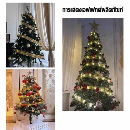 ไฟริบบิ้นคริสต์มาส LED 5/10M  ไฟประดับต้นคริสต์มาส ไฟตกแต่งบ้าน ปีใหม่ สายไฟนางฟ้า DIY ตกแต่งงานปาร์ตี้ ต้น  คริสต์มาส  ต้น  ใหญ่ ต้น  คริสต์มาส  มินิมอล