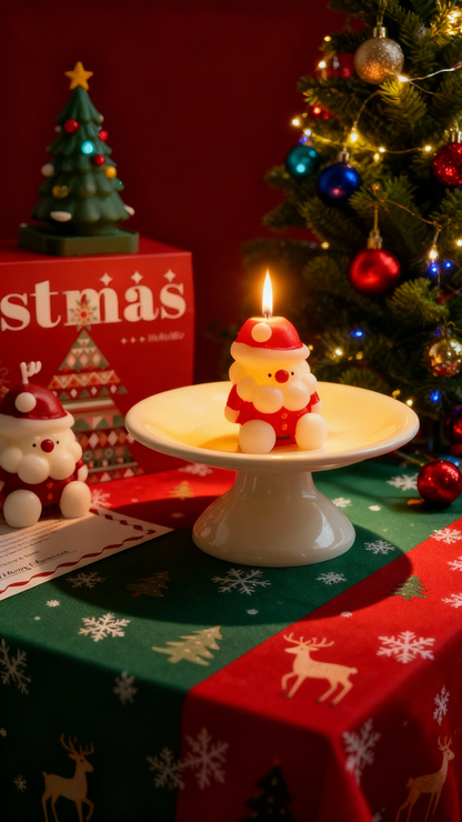 ชุดเทียนหอมคริสต์มาส ซานต้า พร้อมกล่องของขวัญ🎅🎁🎄 Christmas Gift Candle Set
