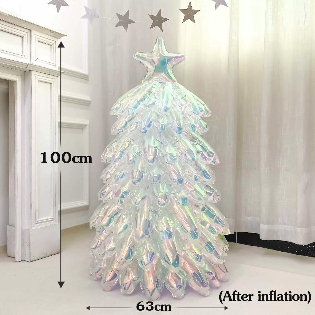 ชุดลูกโป่งคริสต์มาส 4D/3D ｜ ใช้ซ้ำได้ ｜ พร้อมปั๊มลม+ไฟประดับ