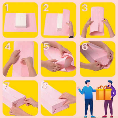 เช่นเดียวกับห่อของขวัญปีใหม่ 50x70cm DIY พร้อมด้วยฟอยล์ตรวจของขวัญ Xmas สุดคุ้ม