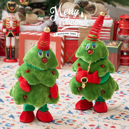 พร้อมส่ง 🎅 ของเล่นซานต้าเต้นรำ-พูดตามได้ บันทึกเสียงได้ ร้องเพลง ส่ายสะโพก น่ารักสุดๆ!