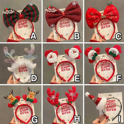 ที่คาดผมคริสต์มาส LED เขากวางเรืองแสง  หมวกซานต้า ผ้าคาดหัวแฟนซี น่ารักถ่ายรูปได้ เหมาะทั้งเด็กและผู้ใหญ่