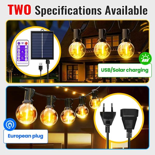 ไฟปิงปองโซล่าเซลล์ วอร์มไวท์ กันน้ำ ประหยัดไฟ สำหรับตกแต่งสวน ระเบียง แคมป์ปิ้ง 5 เมตร LED ต่อเส้นได้ ไฟ  ติด  ศาลพระภูมิ  สวย  ๆ  ดอกไม้  โซล่าเซลล์