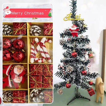 เซตของตกแต่งคริสต์มาส อุปกรณ์ตกแต่ง ต้นคริสต์มาส ลูกบอลคริสต์มาส 13 แบบ สีสันสดใส ของตกแต่งบ้าน ตกแต่งปีใหม่  ต้นคริสต์มาสครบเซต พร็อพถ่ายรูป มินิมอล