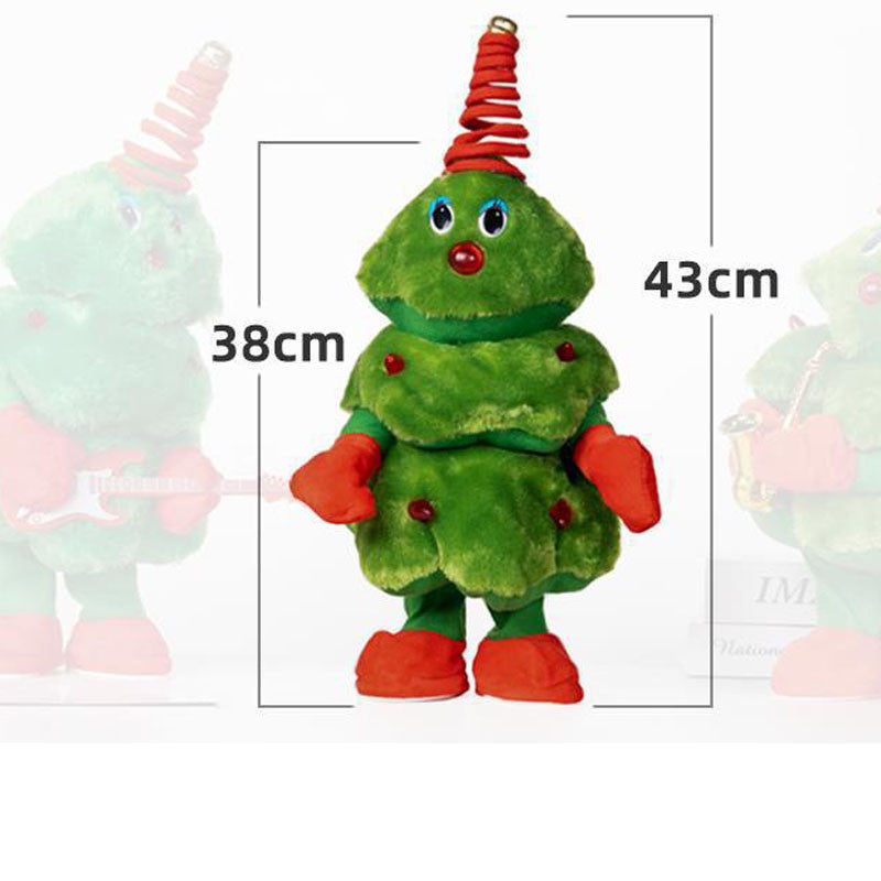 พร้อมส่ง 🎅 ของเล่นซานต้าเต้นรำ-พูดตามได้ บันทึกเสียงได้ ร้องเพลง ส่ายสะโพก น่ารักสุดๆ!