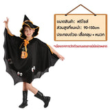 Cute Halloween Pumpkin Cloak for Kids  Witch Costume Cape Fancy Dress Up for Party School Events