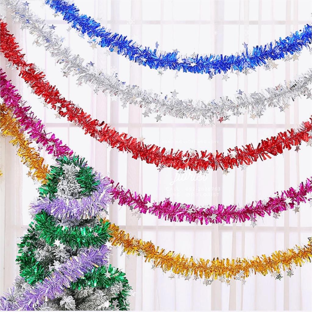 สายรุ้ง ตกแต่ง 2 เมตร คริสต์มาส ปี  อุปกรณ์ตกแต่งต้นคริสต์มาส ของตกแต่งบ้าน พลาสติกคุณภาพดี ทนทาน ใช้ได้ทั้งในร่มและกลางแจ้ง พร้อมส่ง ซานตาคลอส  เป่าลม ใหม่