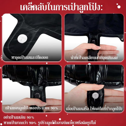 ลูกโป่งฟอยล์คริสต์มาสขนาดใหญ่ 3D ลายซานตาคลอส สโนว์แมน ต้นคริสต์มาส แบบเป่าลม ตั้งพื้นได้ เหมาะตกแต่งบ้าน งานปาร์ตี้ คริสต์มาส ปีใหม่ งานเฉลิมฉลอง ลูกโป่งคริสต์มาส