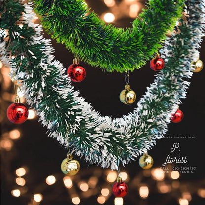 สายรุ้ง ตกแต่ง 2 เมตร คริสต์มาส ปี  อุปกรณ์ตกแต่งต้นคริสต์มาส ของตกแต่งบ้าน พลาสติกคุณภาพดี ทนทาน ใช้ได้ทั้งในร่มและกลางแจ้ง พร้อมส่ง ซานตาคลอส  เป่าลม ใหม่