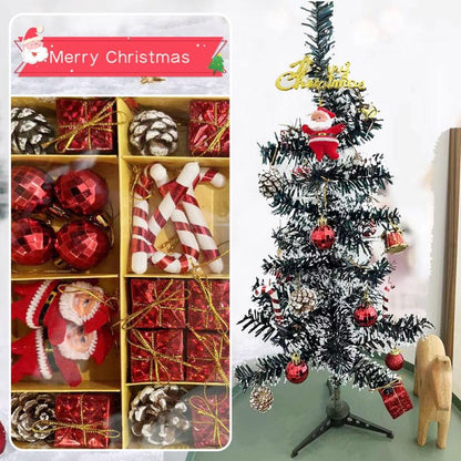 เซตของตกแต่งคริสต์มาส อุปกรณ์ตกแต่ง ต้นคริสต์มาส ลูกบอลคริสต์มาส 13 แบบ สีสันสดใส ของตกแต่งบ้าน ตกแต่งปีใหม่  ต้นคริสต์มาสครบเซต พร็อพถ่ายรูป มินิมอล