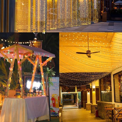 ไฟตกแต่งโซล่าเซลล์ 20/50/100 ดวง LED รูปลูกแก้ว เกล็ดหิมะ เพชร ดาวทะเล ประหยัดพลังงาน ทนแดดทนฝน เหมาะสำหรับตกแต่งสวน บ้าน งานแต่ง ปาร์ตี้ คริสต์มาส