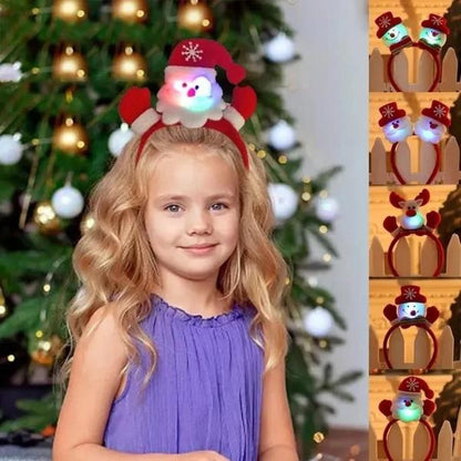 ที่คาดผมคริสต์มาส LED เขากวางเรืองแสง  หมวกซานต้า ผ้าคาดหัวแฟนซี น่ารักถ่ายรูปได้ เหมาะทั้งเด็กและผู้ใหญ่