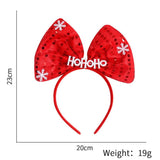 ที่คาดผมคริสต์มาส LED เขากวางเรืองแสง  หมวกซานต้า ผ้าคาดหัวแฟนซี น่ารักถ่ายรูปได้ เหมาะทั้งเด็กและผู้ใหญ่