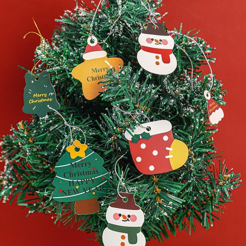 DIY การ์ดแขวนคริสต์มาส 14 ชิ้นส่วนประกอบต้าการ์ดตกแต่ง ระบบควบคุมป้ายสติกเกอร์ การควบคุมอุปกรณ์ตกแต่งบ้าน Christmas hang card ต้นคอนโซล มินิมอล ซานตาคลอส เป่าลมระบบควบคุม...