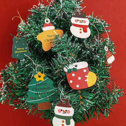 DIY การ์ดแขวนคริสต์มาส 14 ชิ้นส่วนประกอบต้าการ์ดตกแต่ง ระบบควบคุมป้ายสติกเกอร์ การควบคุมอุปกรณ์ตกแต่งบ้าน Christmas hang card ต้นคอนโซล มินิมอล ซานตาคลอส เป่าลมระบบควบคุม...