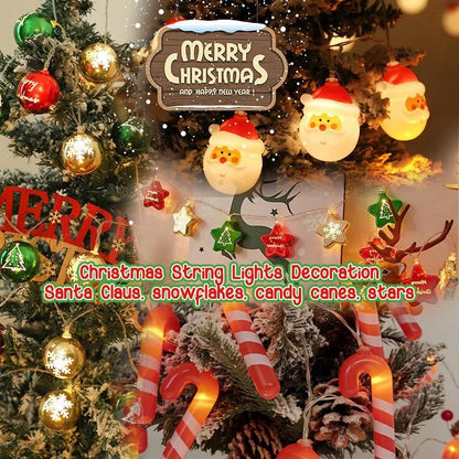 ไฟคริสต์มาส LED 1.5M ไฟประดับ ต้นคริสต์มาส ไฟตกแต่งบ้าน ปาร์ตี้ ปีใหม่ คริสต์มาส ไฟกระพริบสุดน่ารัก