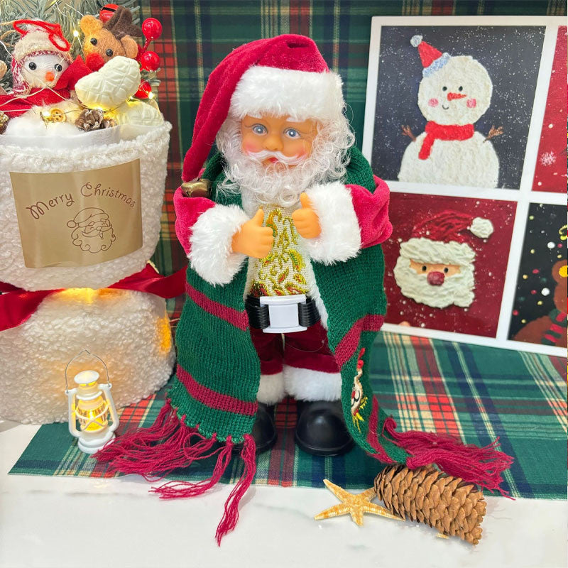 พร้อมส่ง 🎅 ของเล่นซานต้าเต้นรำ-พูดตามได้ บันทึกเสียงได้ ร้องเพลง ส่ายสะโพก น่ารักสุดๆ!