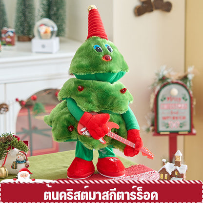 พร้อมส่ง 🎅 ของเล่นซานต้าเต้นรำ-พูดตามได้ บันทึกเสียงได้ ร้องเพลง ส่ายสะโพก น่ารักสุดๆ!