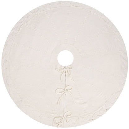 กระโปรงต้นคริสต์มาสสีแดง 18.11 นิ้วพรมต้นไม้ Dia สําหรับวันหยุดห้องนอนบ้าน