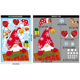สติ๊กเกอร์คริสต์มาส 2026 แบบกันน้ำ PVC ลายซานต้า กวางเรนเดียร์ ไฟประดับ สำหรับตกแต่งบ้าน หน้าต่าง ประตู ติดง่ายงานปาร์ตี้ปีใหม่ หิมะเทียม