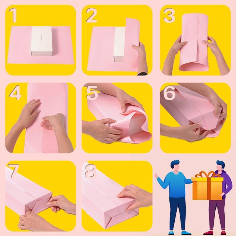 เช่นเดียวกับห่อของขวัญปีใหม่ 50x70cm DIY พร้อมด้วยฟอยล์ตรวจของขวัญ Xmas สุดคุ้ม