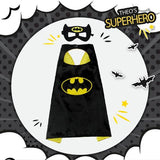 ชุดซูเปอร์ฮีโร่เด็กฮาโลวีน ผ้าคลุมหน้ากาก คอสเพลย์แฟนซี ของขวัญสุดเท่สำหรับเด็ก 2 ถึง 8 ปี