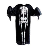 Halloween Skeleton Costume with Mask Gloves Scary Ghost Outfit for Kids Adults Perfect for Party Cosplay